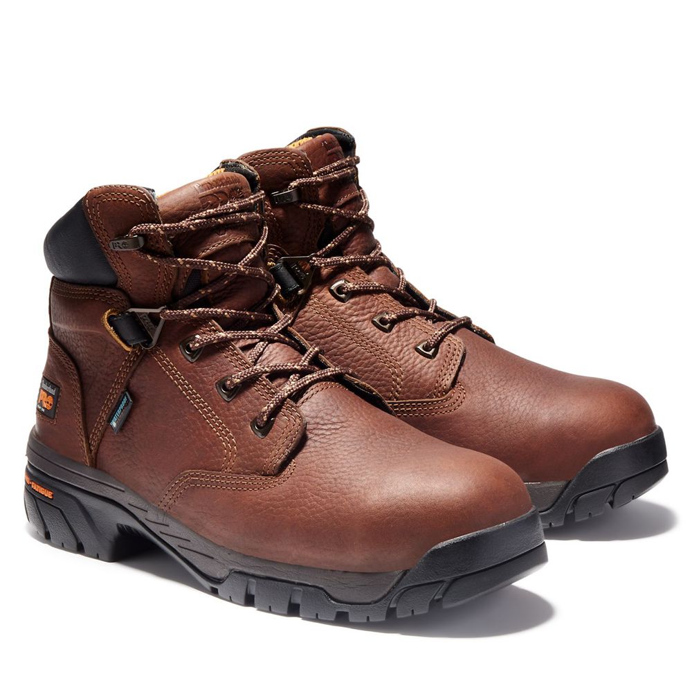 Bocanci De Muncă Timberland Barbati Maro - Pro® Helix 6\" Alloy Toe - Romania - FZCOVR180